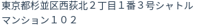 住所(登記所在地)