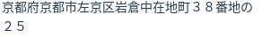 住所（登記所在地）