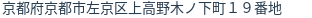 住所(登記所在地)