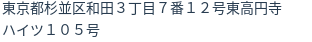 住所(登記所在地)