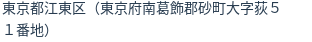 住所（登記所在地）