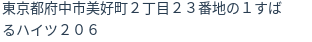 住所（登記所在地）