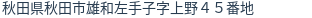 住所（登記所在地）