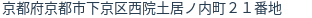 住所（登記所在地）