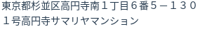 住所(登記所在地)