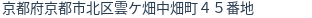 住所（登記所在地）