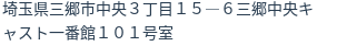 住所（登記所在地）