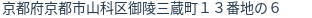 住所(登記所在地)