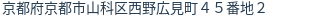住所（登記所在地）