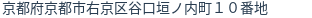 住所(登記所在地)