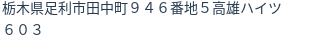 住所(登記所在地)