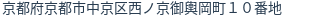 住所（登記所在地）