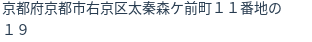 住所（登記所在地）