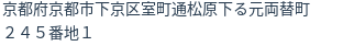 住所（登記所在地）