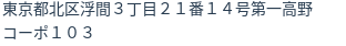 住所（登記所在地）