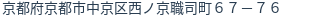 住所（登記所在地）