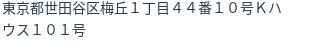 住所(登記所在地)