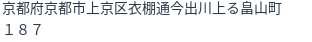 住所(登記所在地)