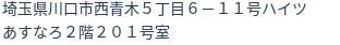 住所（登記所在地）