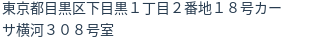 住所(登記所在地)
