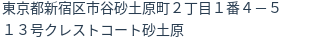 住所（登記所在地）