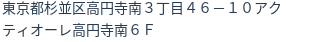 住所（登記所在地）