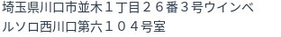 住所（登記所在地）