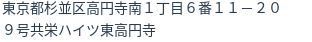 住所(登記所在地)