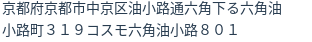 住所(登記所在地)