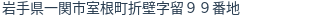 住所(登記所在地)