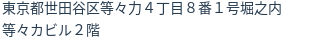 住所（登記所在地）