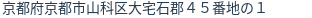 住所（登記所在地）