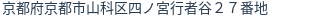 住所（登記所在地）