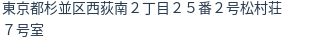 住所(登記所在地)