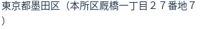 住所(登記所在地)