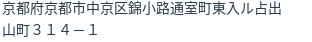 住所（登記所在地）