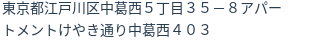 住所(登記所在地)