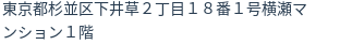 住所（登記所在地）