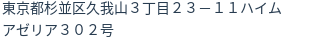 住所(登記所在地)