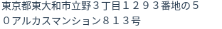 住所（登記所在地）