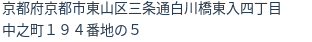 住所（登記所在地）