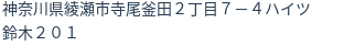 住所（登記所在地）