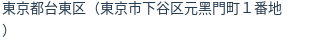 住所(登記所在地)