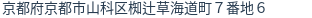 住所(登記所在地)