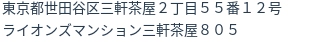 住所（登記所在地）