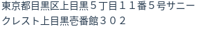 住所（登記所在地）