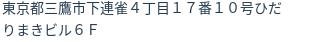 住所（登記所在地）