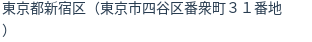 住所（登記所在地）