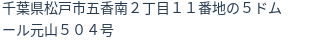 住所(登記所在地)