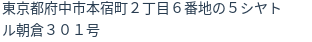 住所(登記所在地)
